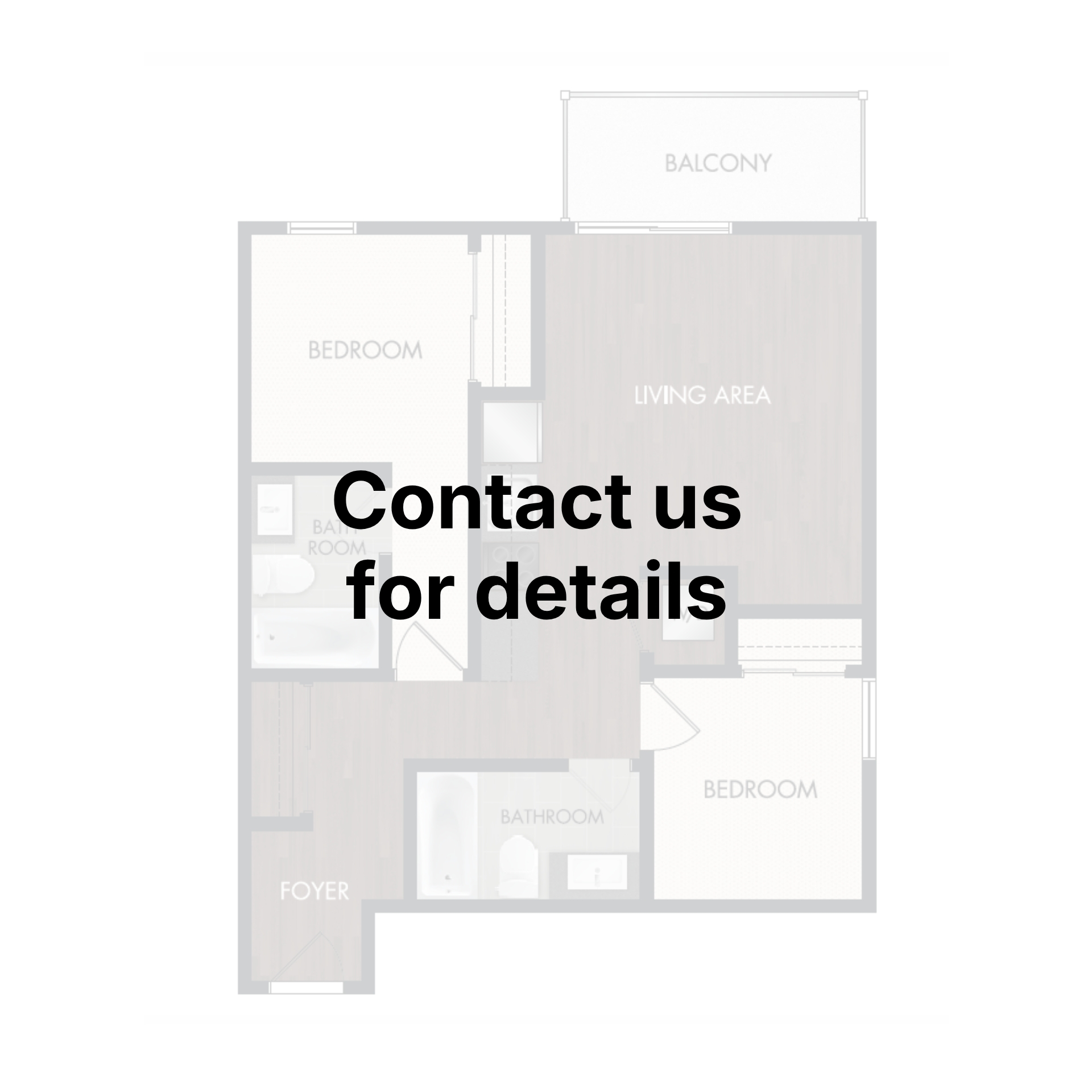 Floor plan for 2 beds, 2.5 baths, 1339 sqft